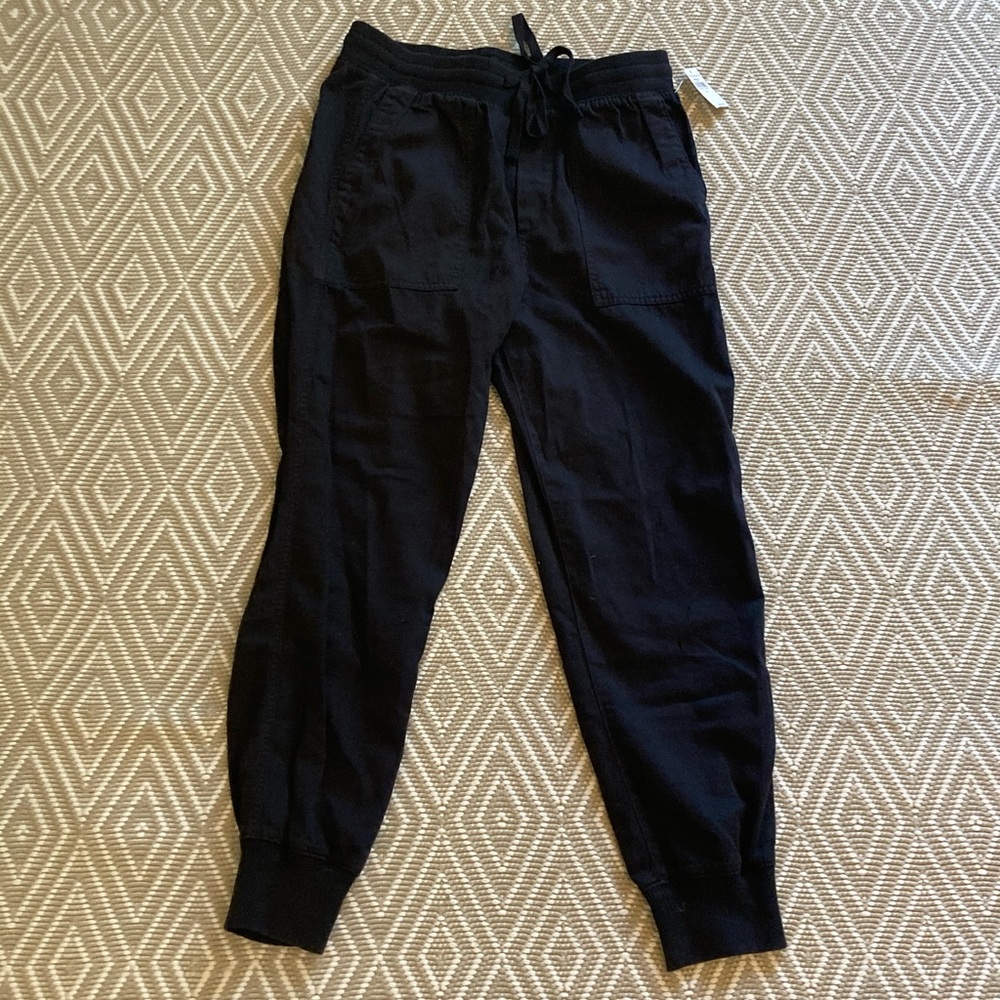 Gap black cotton joggers size small